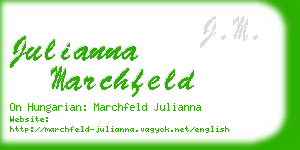 julianna marchfeld business card